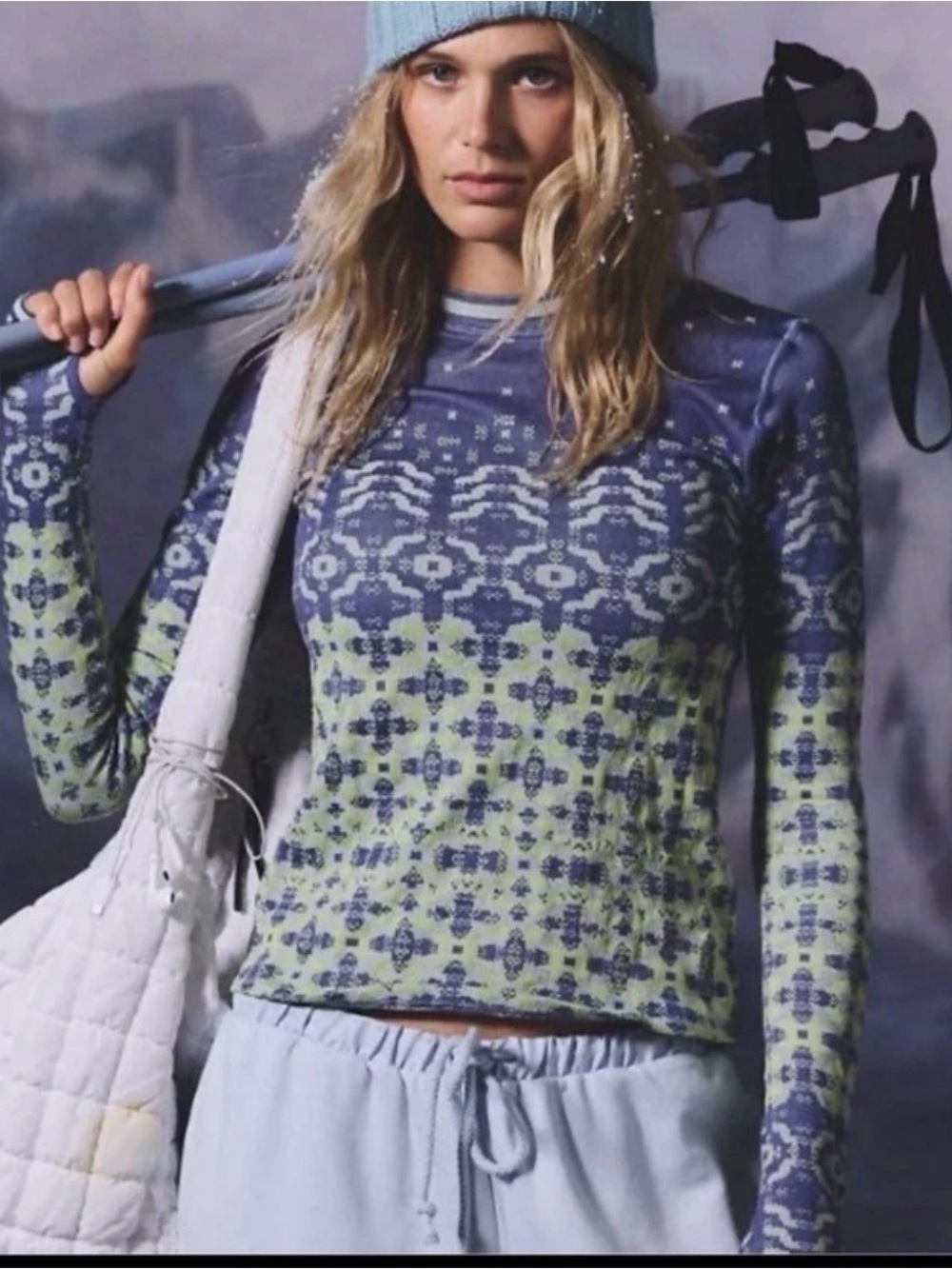 Free People Myoko Jacquard Base Layer